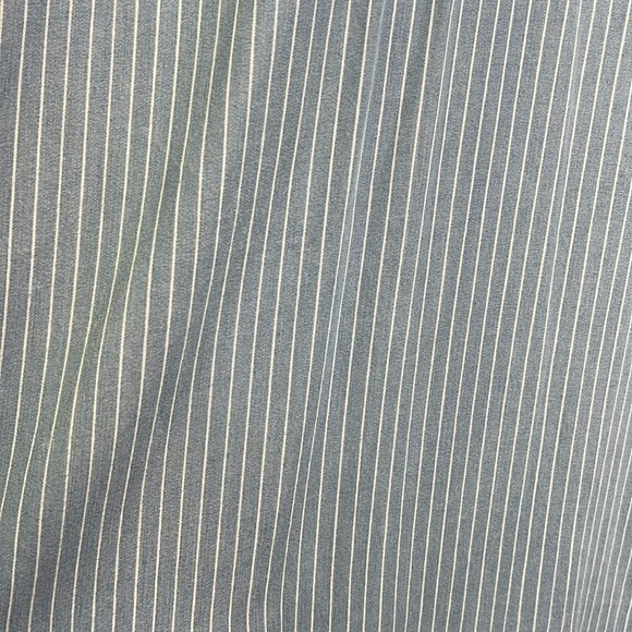 Zara - Light Blue White Stripe Button Down Lightweight Midi Dress Size Medium - Picture 11 of 11